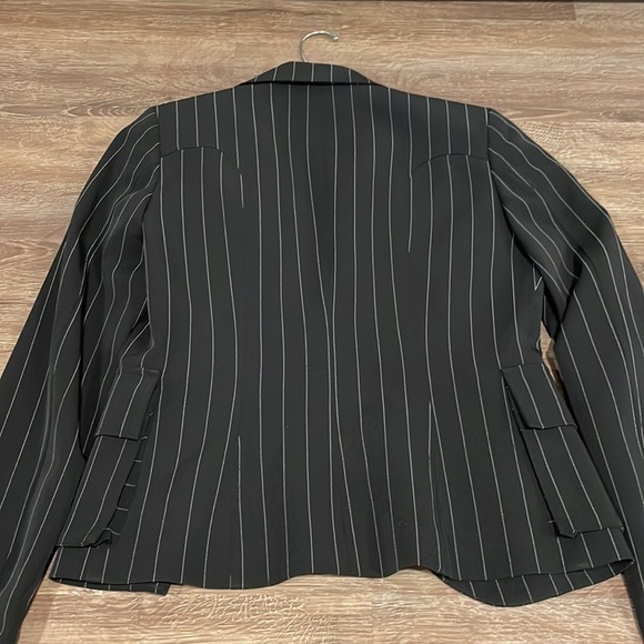 VIEW Women’s Striped Black Blazer - 2 - Picture 2 of 4